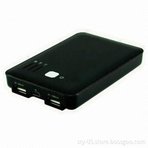 5,000mAh Power Bank with Dual 1/1A Output, Can Charge iPad/iPhone/iPod, Google Android Smartphones